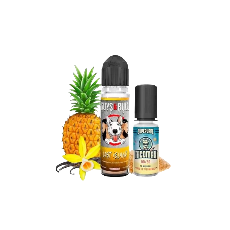 Lost Island Easy2Shake 60 ml - Guys & Bull - Lips