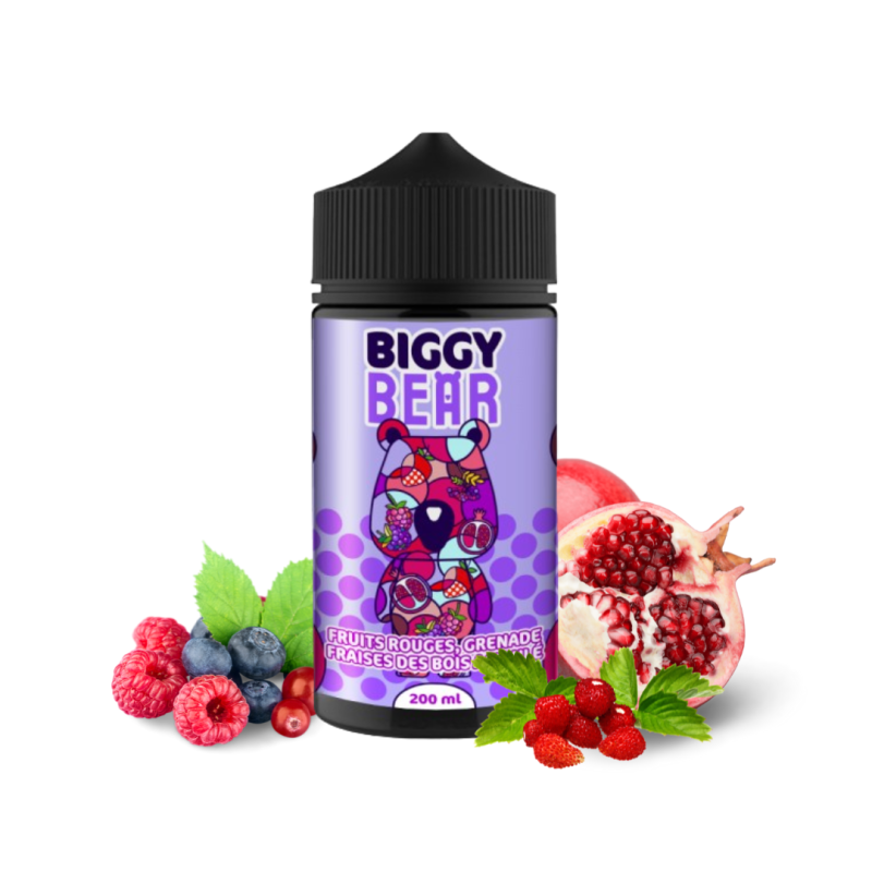 Fruits Rouges Grenade Fraise des Bois 200 ml - Biggy Bear - Secret's Lab