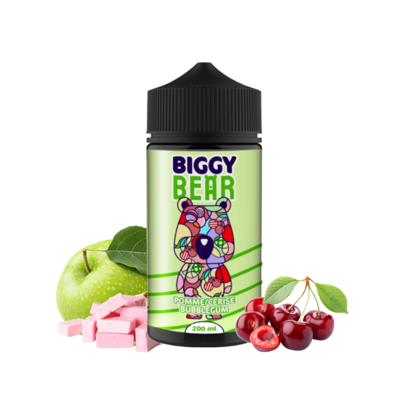 Pomme Cerise Bubble Gum 200ml - Biggy Bear - Secret's Lab