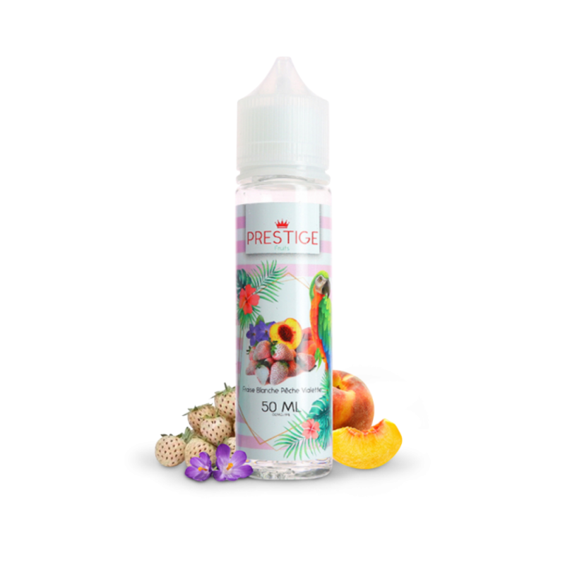 Fraise Blanche Pêche Violette 50ml - Prestige Fruit